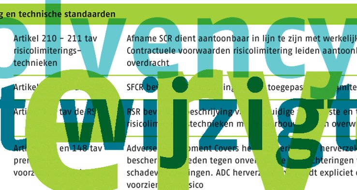 Herverzekering en de Solvency II 2020 Review: wat wijzigt er?