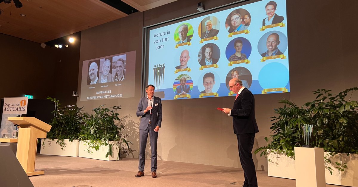Gijs Kloek Actuaris van het Jaar 2023