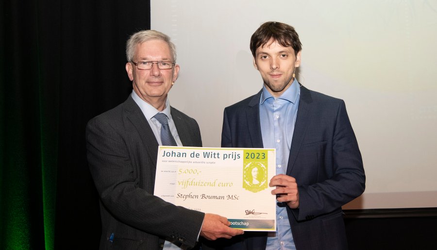 Stephen Bouman wint de Johan de Witt prijs 2023