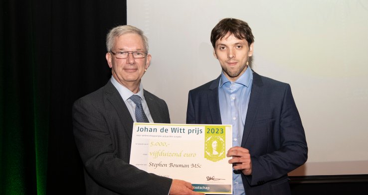 Stephen Bouman wint de Johan de Witt prijs 2023